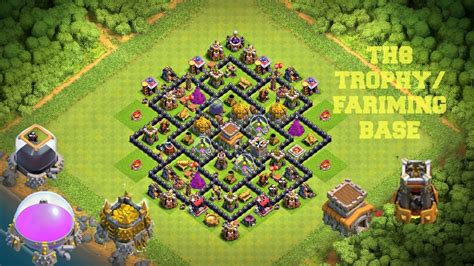 town hall 8 trophy base.